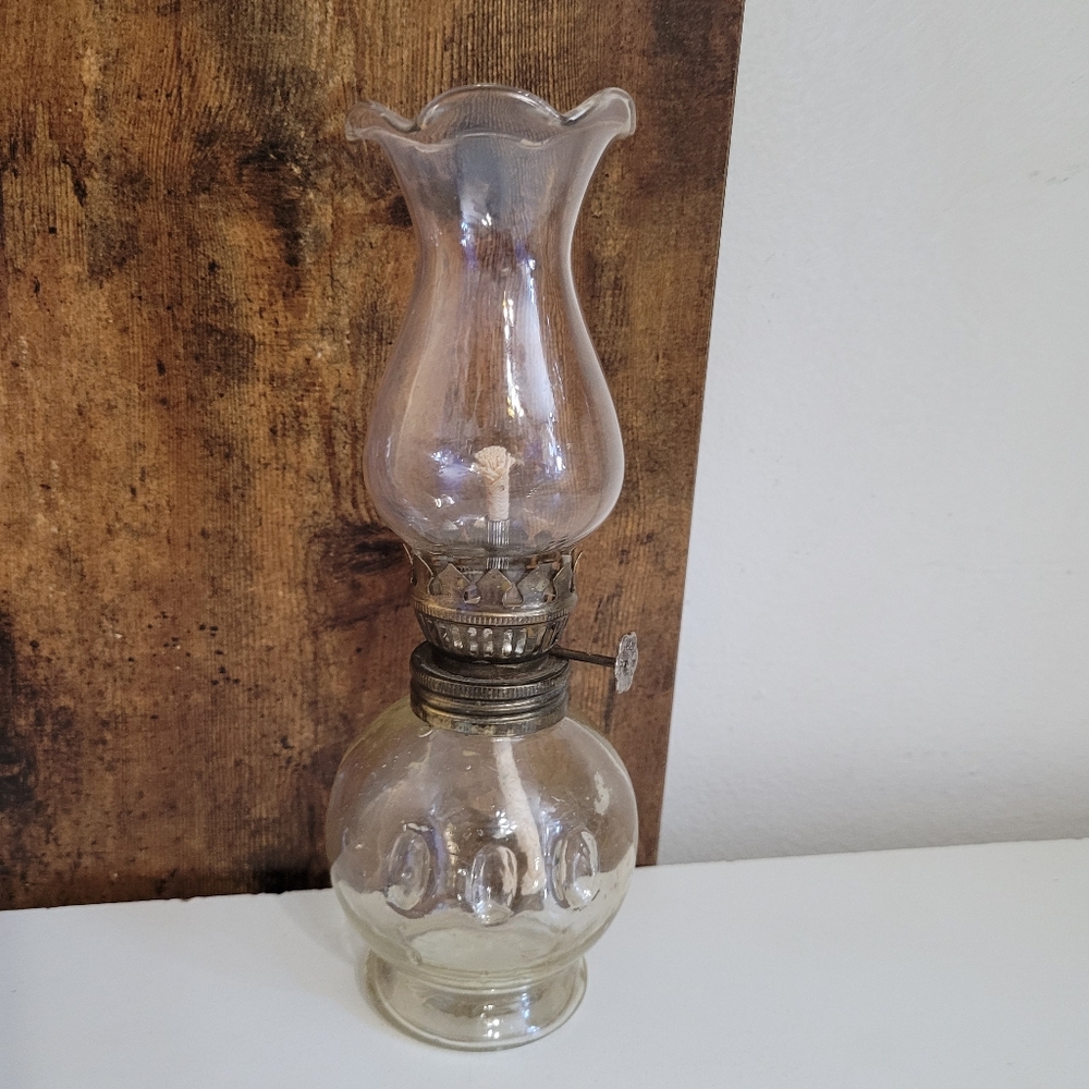 Vintage Miniature Oil Lamp